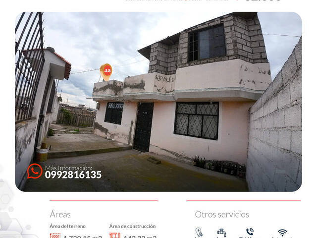 #6 - Casa para Venta en Latacunga - X