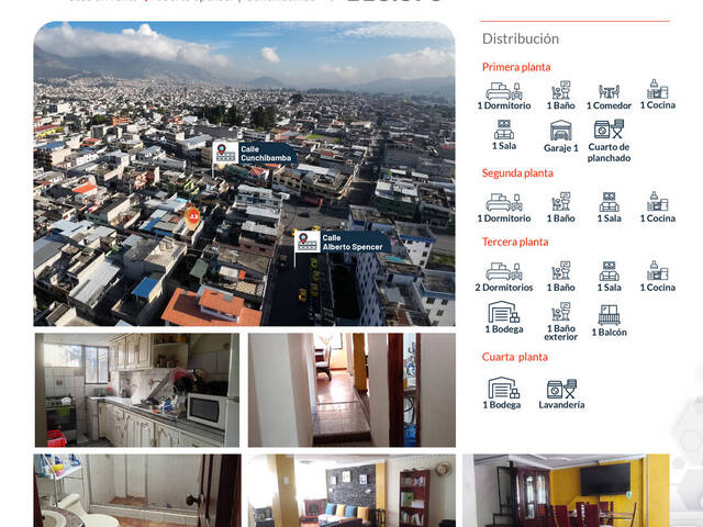 #44 - Casa de dos o más pisos para Venta en Quito - P